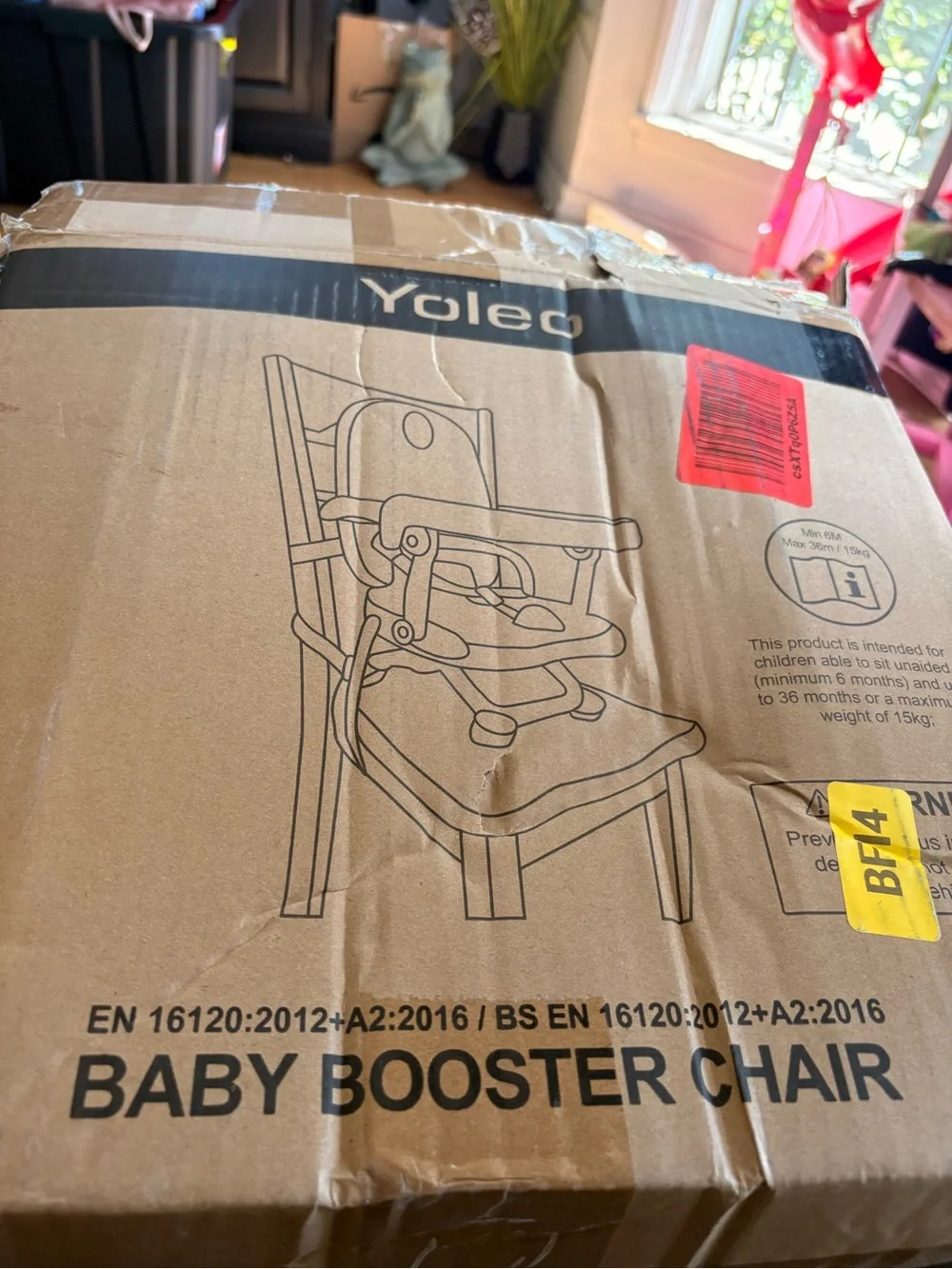 Grey Convertible Kids Booster High Chair with Tray